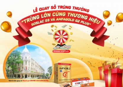 Kết Quả Xổ Số Chương Trình “Trúng Lớn Cùng thương hiệu SOSlac G3 và Amphargold G2 Plus”